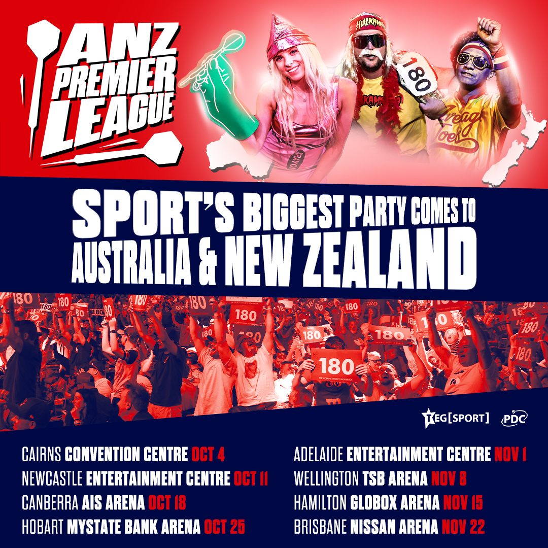 Huge boost for darts Down Under as PDC ANZ Premier League introduced