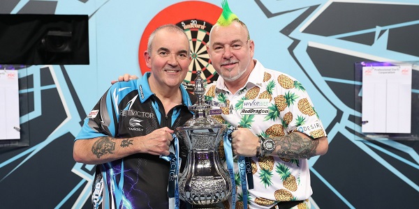 Phil Taylor & Peter Wright (Lawrence Lustig, PDC)