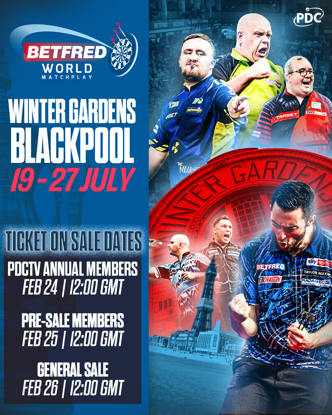 2025 Betfred World Matchplay Tickets