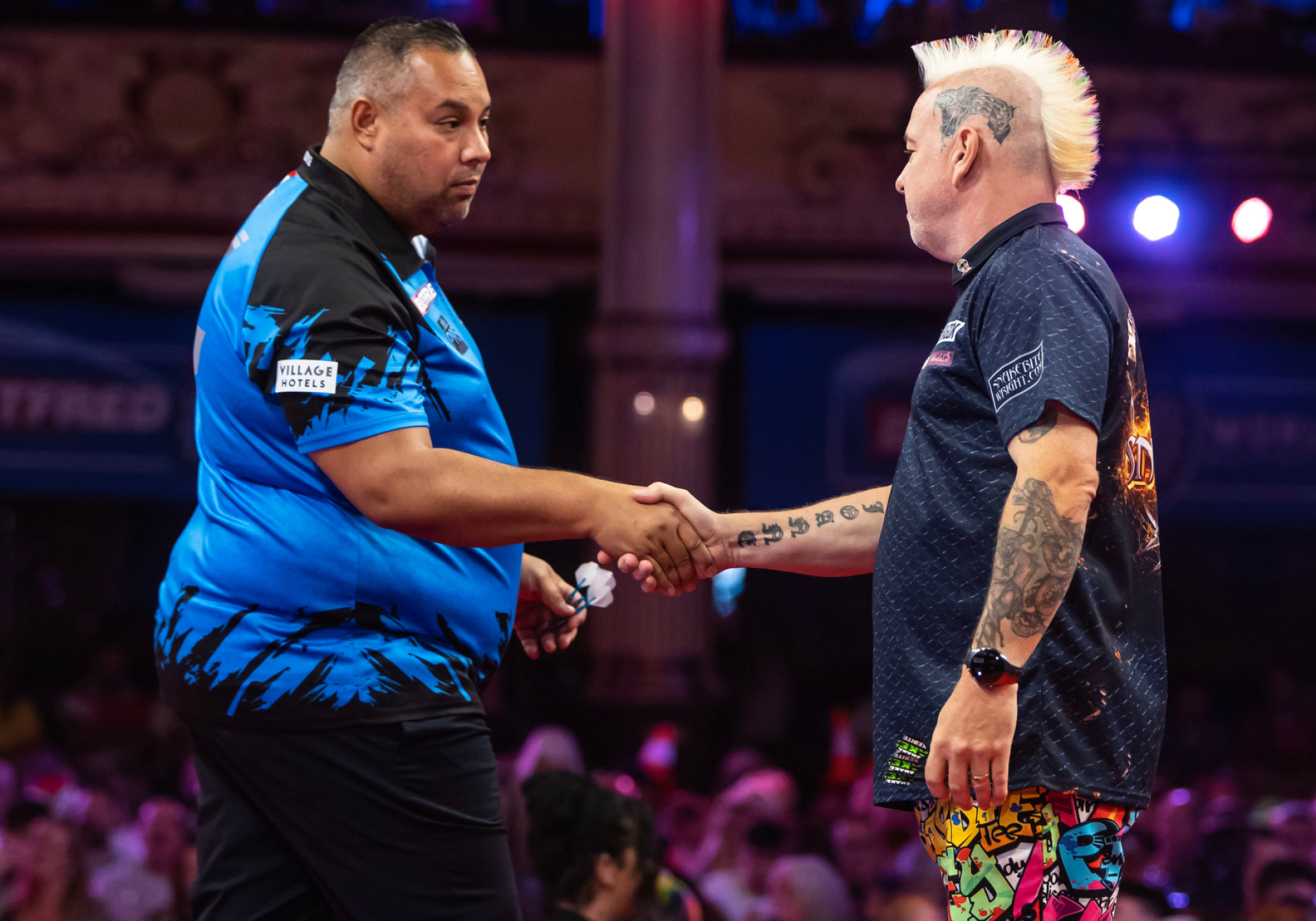 Jermaine Wattimena and Peter Wright