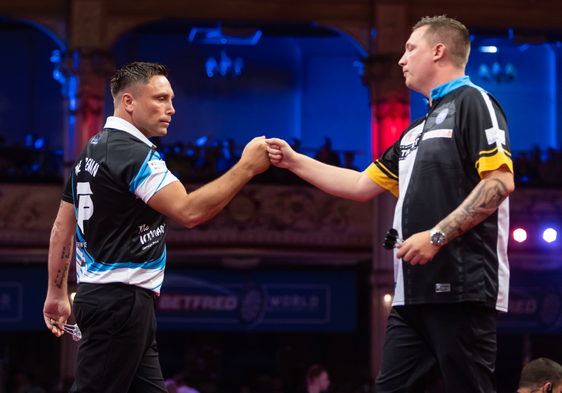 Gerwyn Price and Chris Dobey