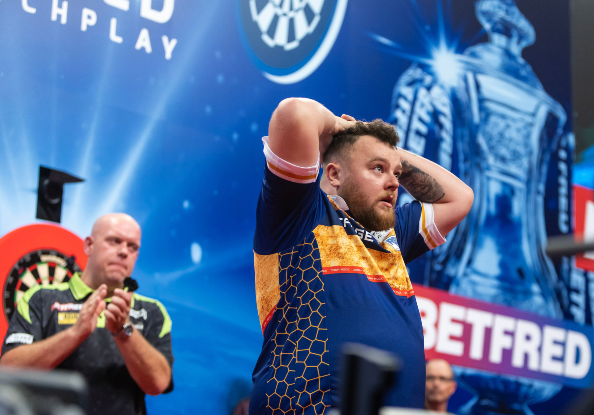 Josh Rock and Michael van Gerwen