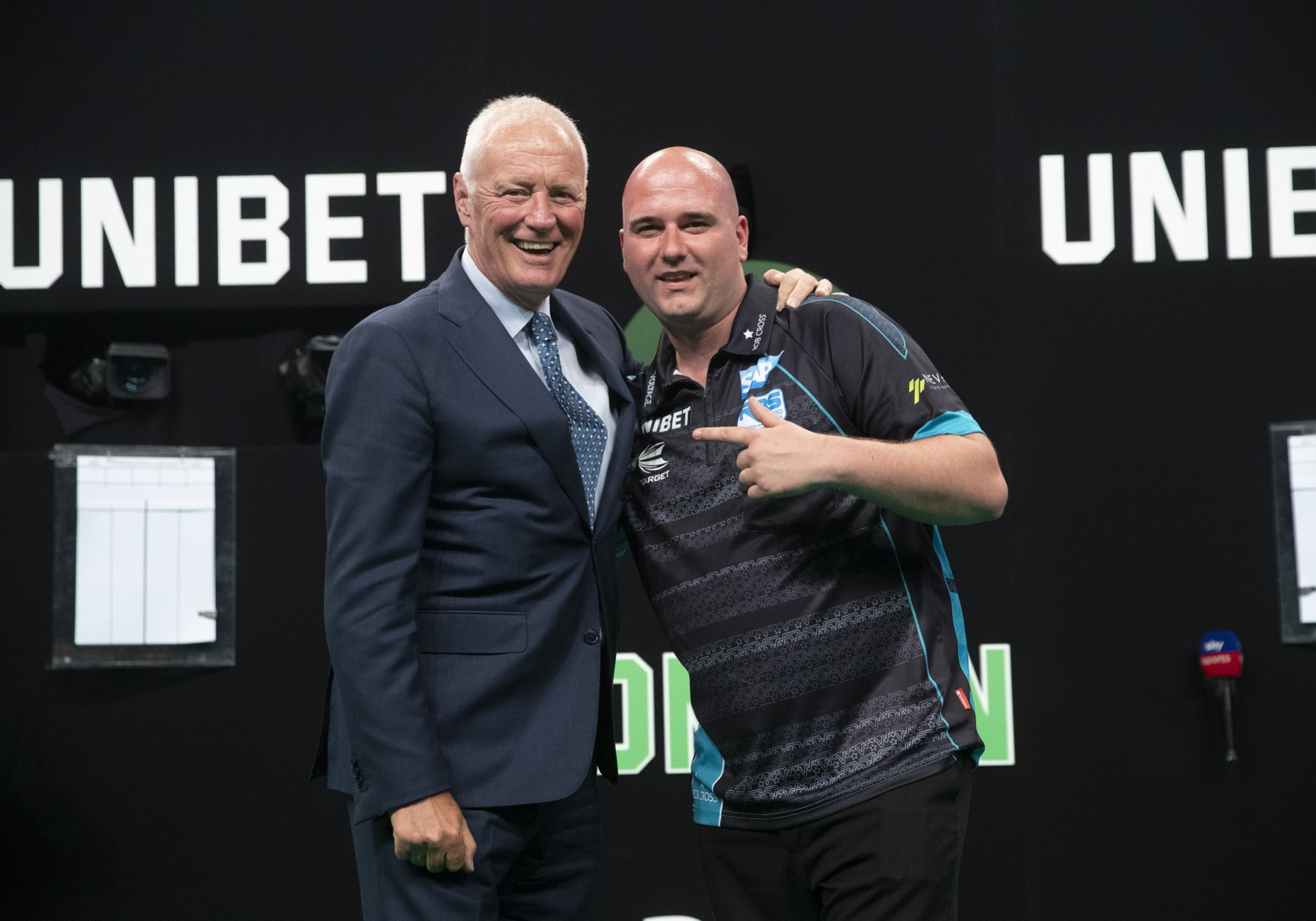 Rob Cross with Barry Hearn