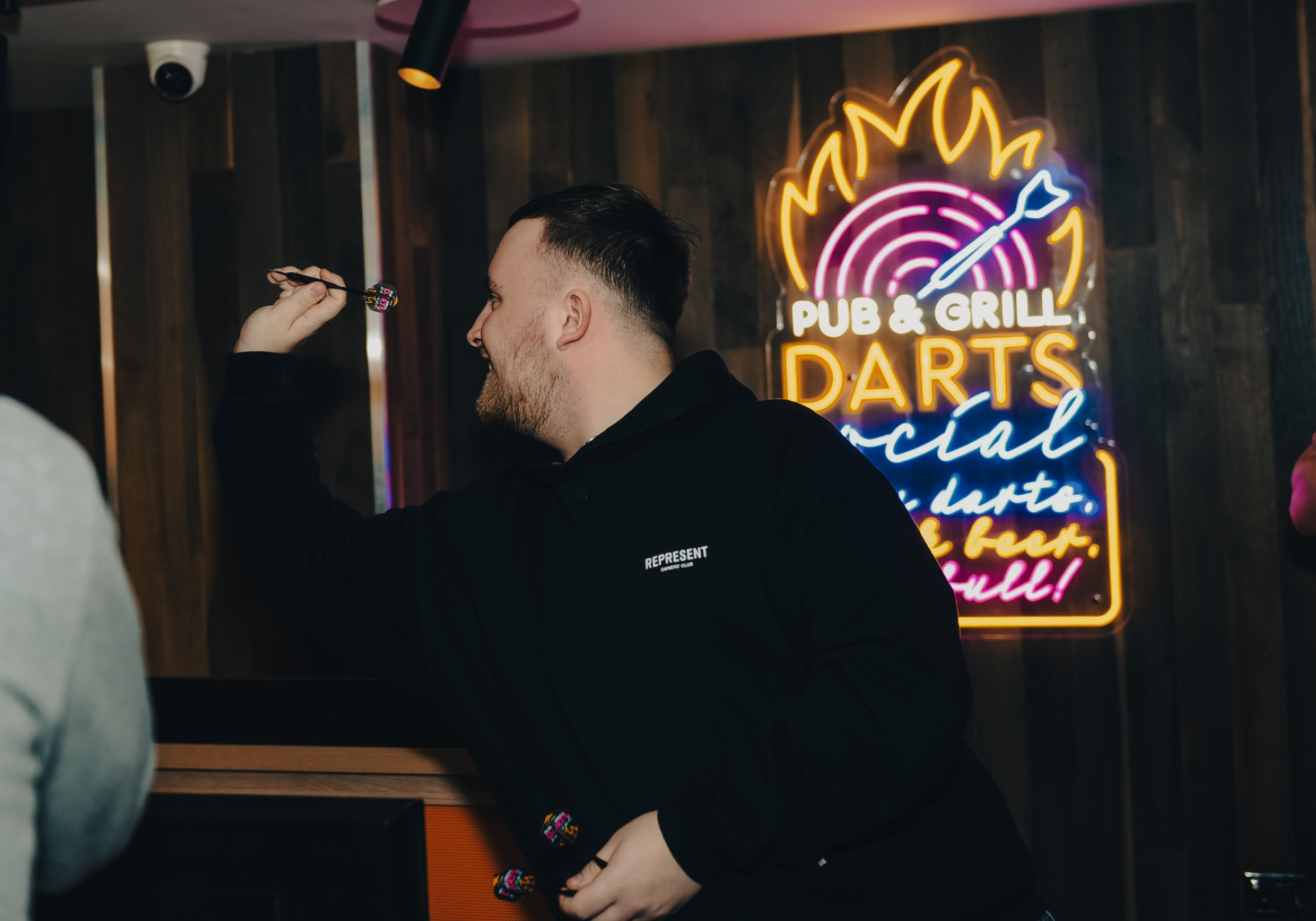 Luke Littler visits Village Darts Social