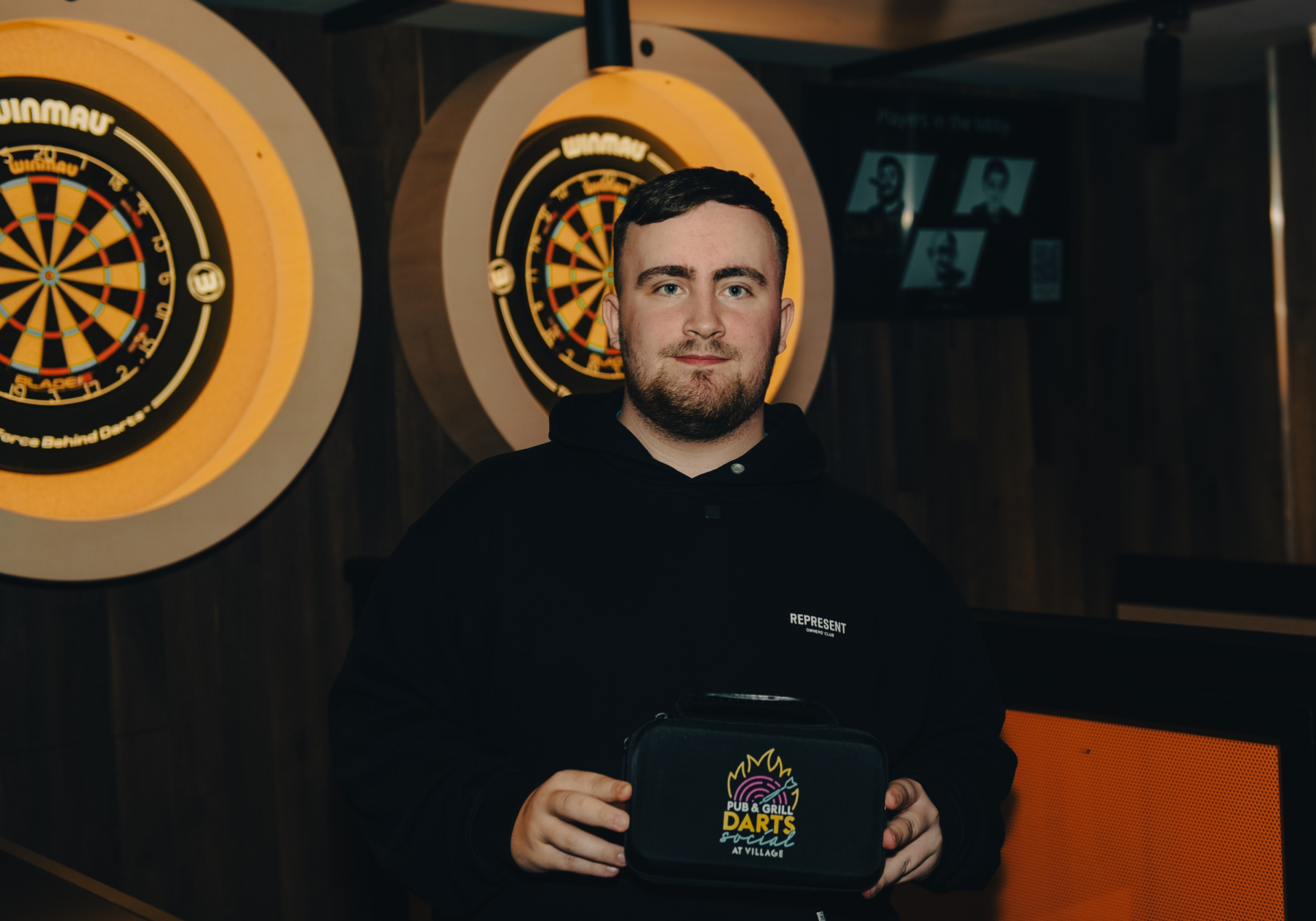 Luke Littler visits Village Darts Social