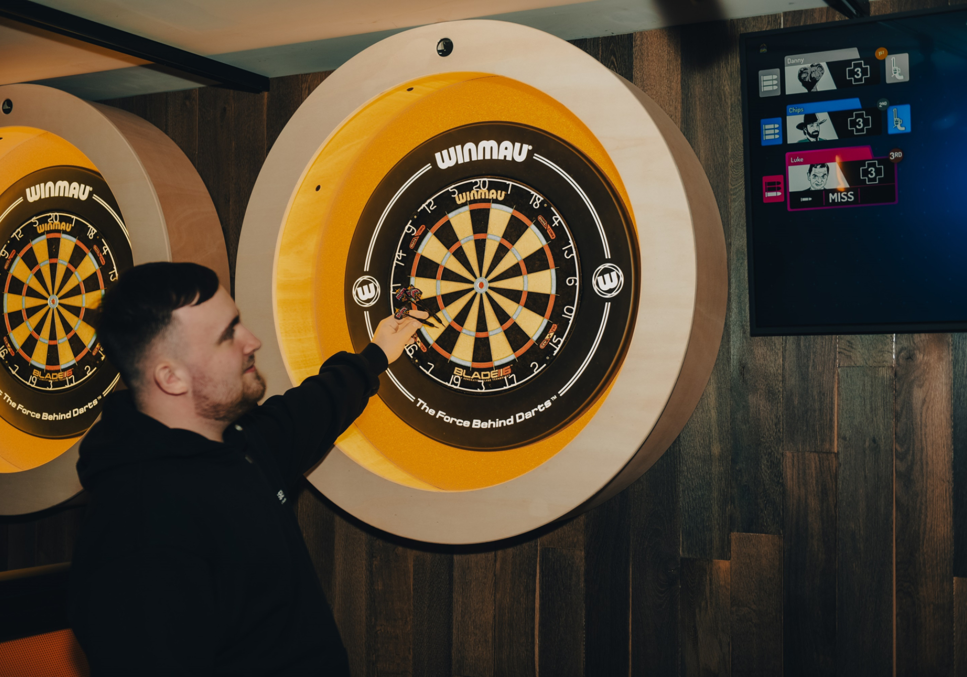 Luke Littler visits Village Darts Social