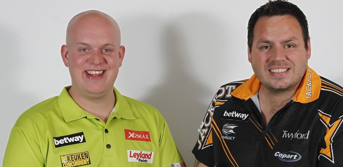 Michael van Gerwen & Adrian Lewis - Betway Premier League (Lawrence Lustig, PDC)