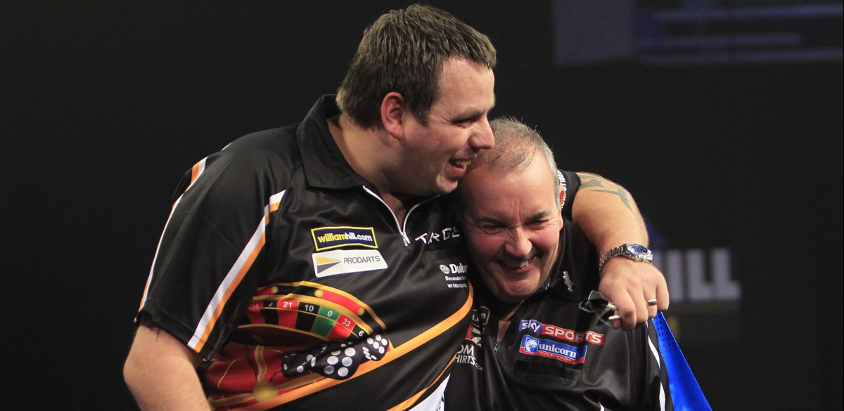 Adrian Lewis, Phil Taylor (Lawrence Lustig, PDC)