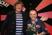 Stephen Fry & Phil Taylor (Lawrence Lustig, PDC)