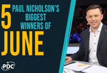 Paul Nicholson's five biggest winners of June in PDC darts